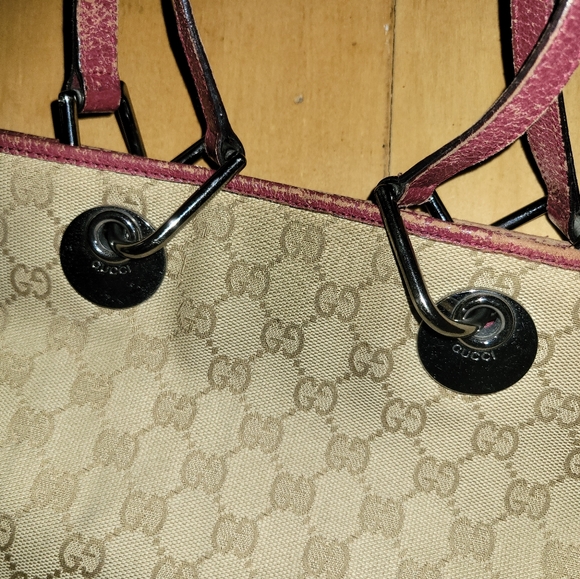 Gucci Vintage Monogram with Pink Tote - Picture 9 of 14